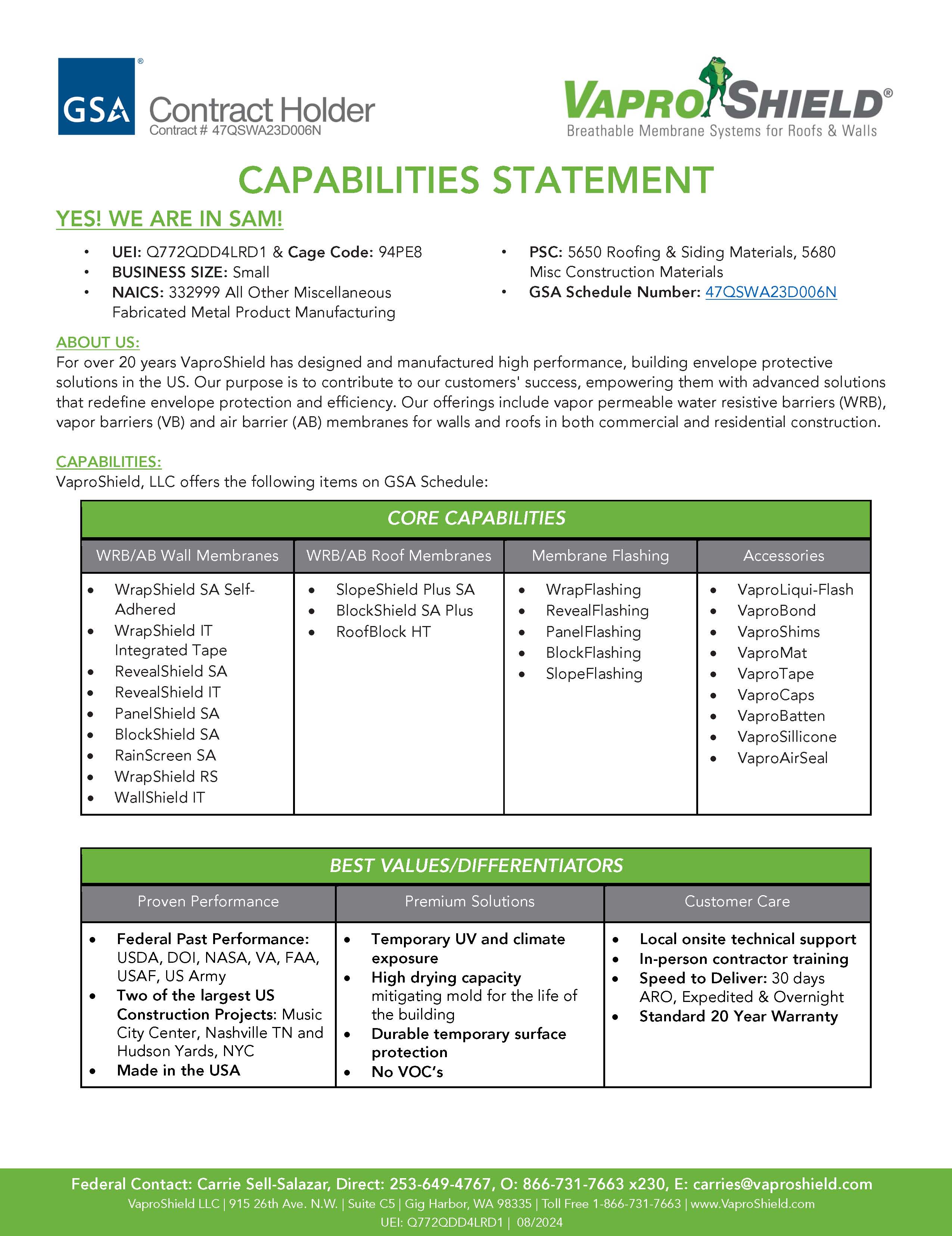 Capabilities Statement