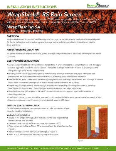 WrapShield RS Installation Instructions