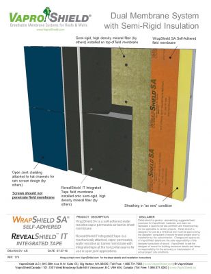 Dual Membrane System with Semi-Rigid Insulation