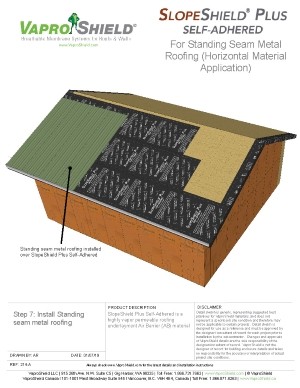 SlopeShield Plus Self-Adhered with Metal Roofing