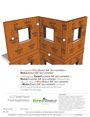 CLT Wall Panel Field Application