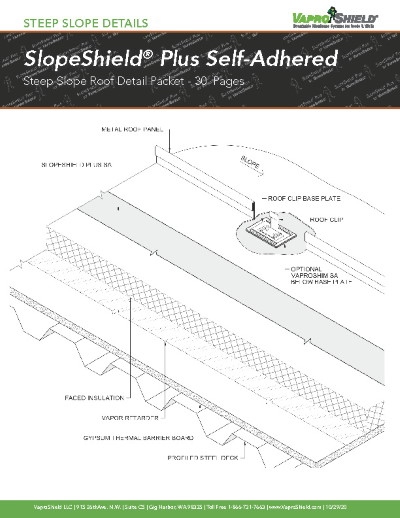 SlopeShield Plus Self-Adhered Steep Slope Details