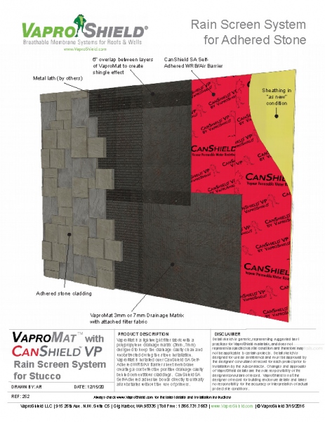 CanShield VP VaproMat Stone Cladding