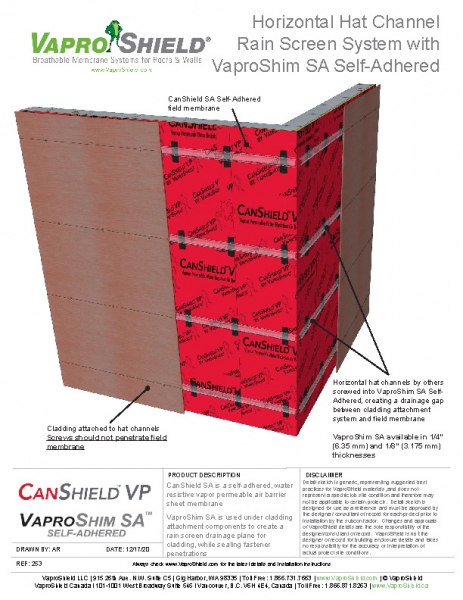 CanShield VP Rainscreen with VaproShim SA