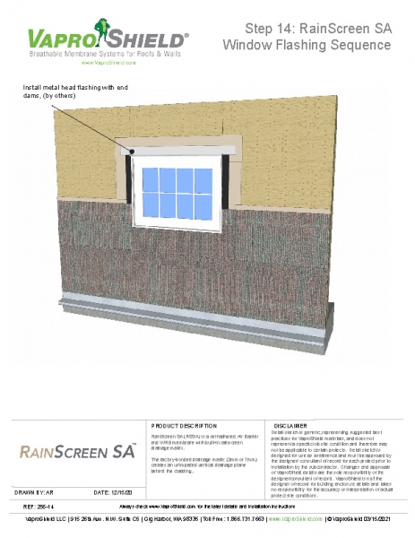 RainScreen SA Flashing and Wall Sequence