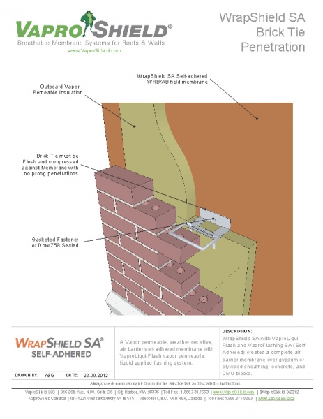 Brick Tie Penetration