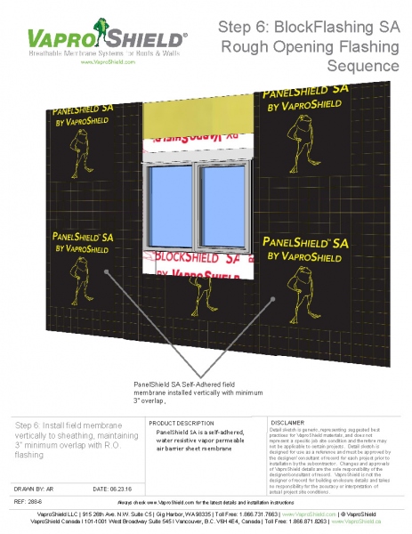 BlockFlashing Sequence with PanelShield SA