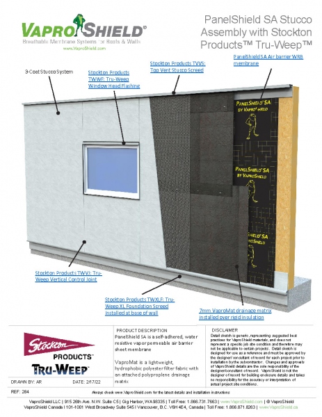 PanelShield SA Tru Weep Stucco Assembly OSB