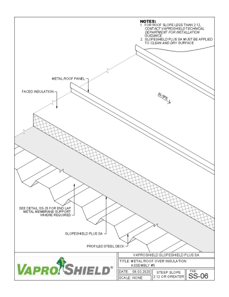 Steep Slope Metal Roof Over Insulation Assembly 5