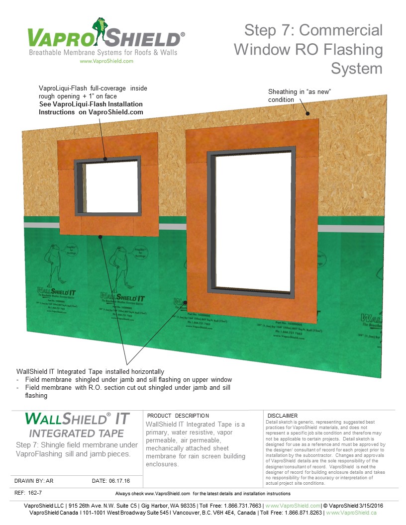 WallShield IT Window Rough Opening Sequence with WrapFlashing