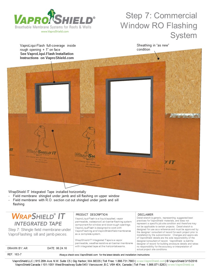 WrapShield IT Window Rough Opening Flashing Sequence with WrapFlashing